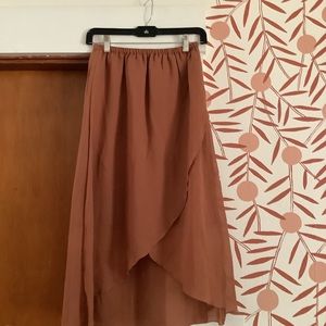 Mocha Flounce Skirt